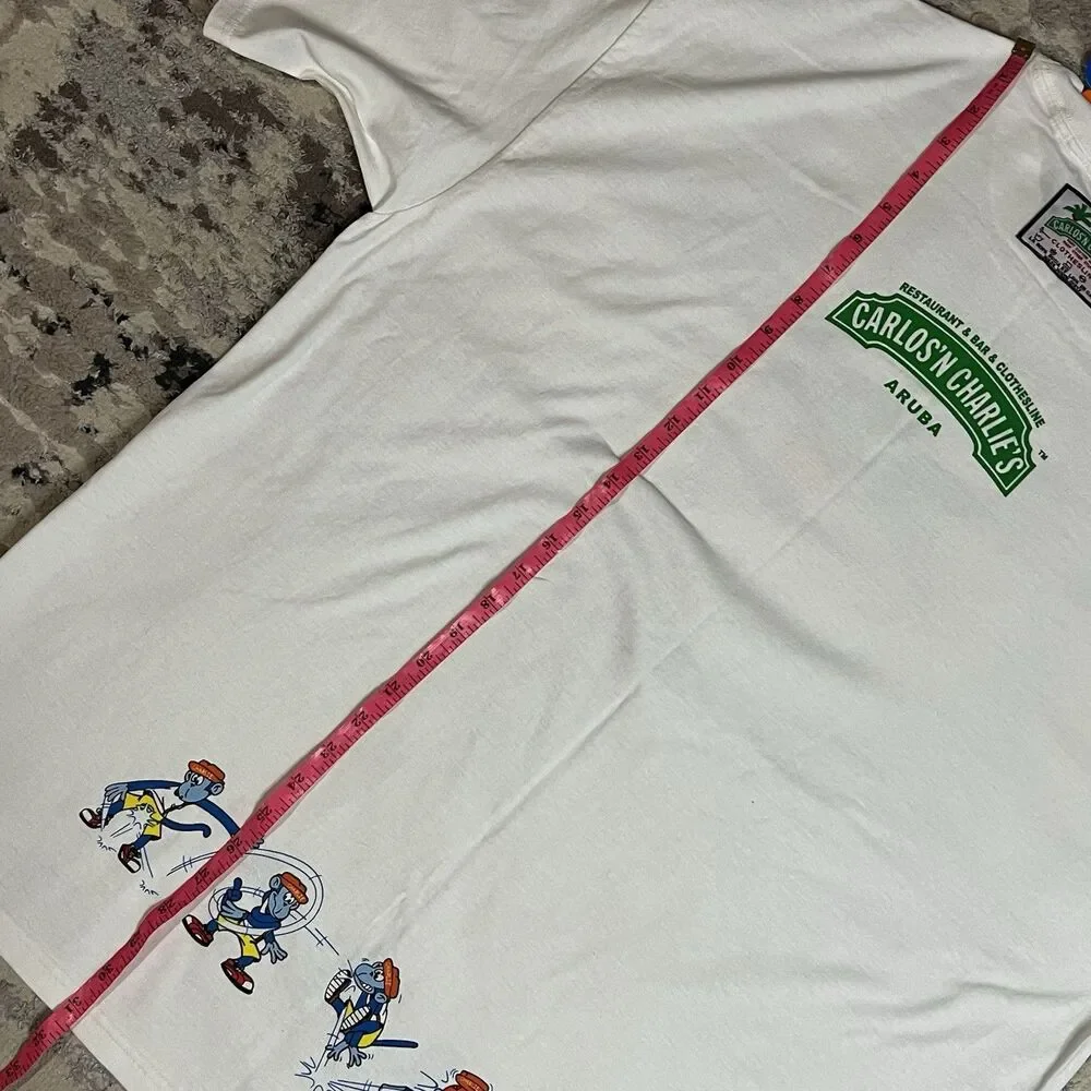 Vintage Carlos Charlies Basketball Shirt Sz XXL Aruba Party Bar Beach Beer NWT